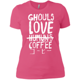 T-Shirts Hot Pink / X-Small Ghouls Love Coffee Women's Premium T-Shirt