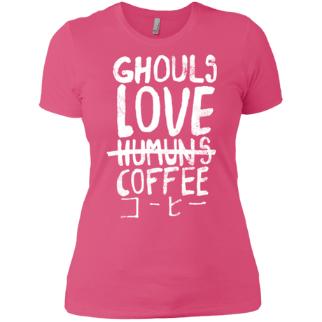 T-Shirts Hot Pink / X-Small Ghouls Love Coffee Women's Premium T-Shirt
