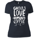 T-Shirts Indigo / X-Small Ghouls Love Coffee Women's Premium T-Shirt