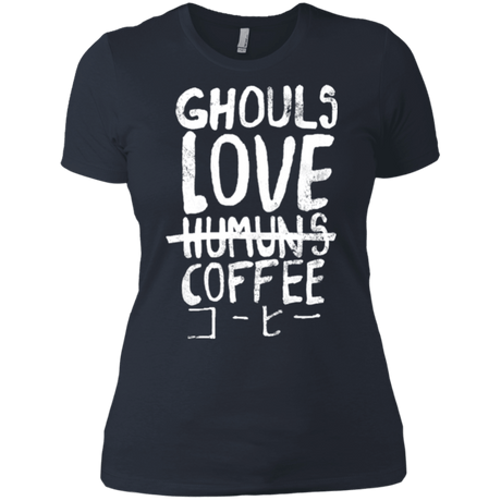 T-Shirts Indigo / X-Small Ghouls Love Coffee Women's Premium T-Shirt