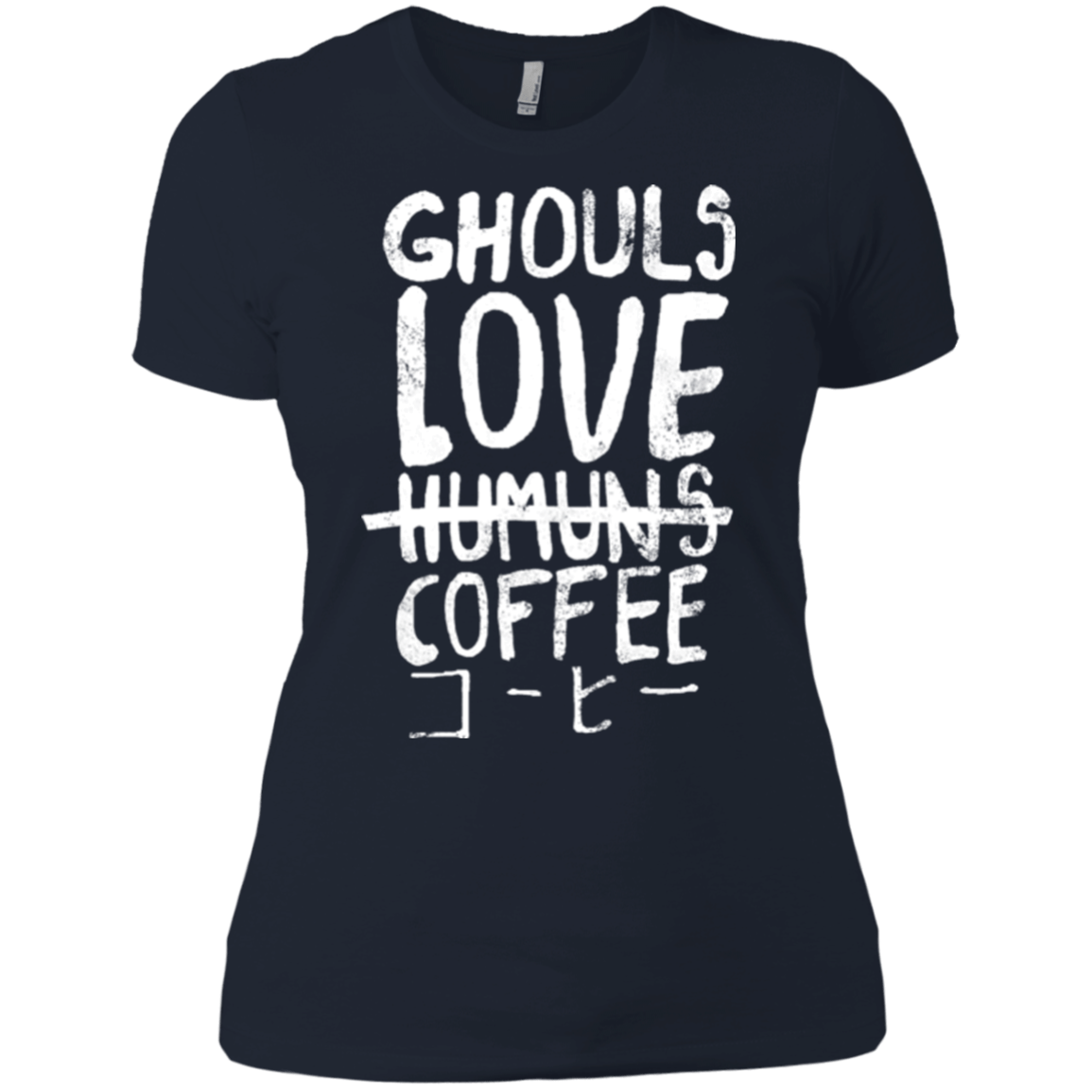 T-Shirts Midnight Navy / X-Small Ghouls Love Coffee Women's Premium T-Shirt