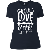 T-Shirts Midnight Navy / X-Small Ghouls Love Coffee Women's Premium T-Shirt