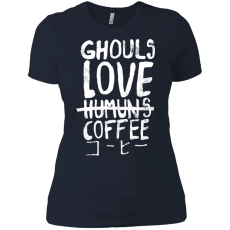 T-Shirts Midnight Navy / X-Small Ghouls Love Coffee Women's Premium T-Shirt