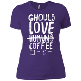 T-Shirts Purple / X-Small Ghouls Love Coffee Women's Premium T-Shirt