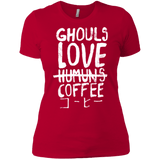 T-Shirts Red / X-Small Ghouls Love Coffee Women's Premium T-Shirt