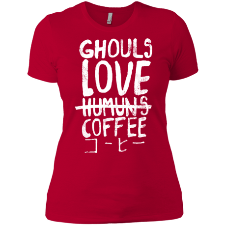 T-Shirts Red / X-Small Ghouls Love Coffee Women's Premium T-Shirt