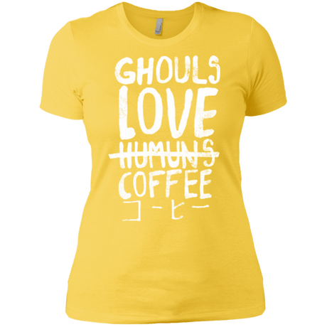 T-Shirts Vibrant Yellow / X-Small Ghouls Love Coffee Women's Premium T-Shirt