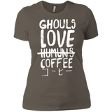 T-Shirts Warm Grey / X-Small Ghouls Love Coffee Women's Premium T-Shirt