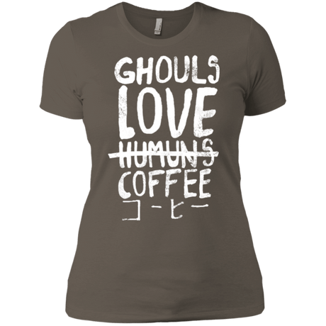 T-Shirts Warm Grey / X-Small Ghouls Love Coffee Women's Premium T-Shirt