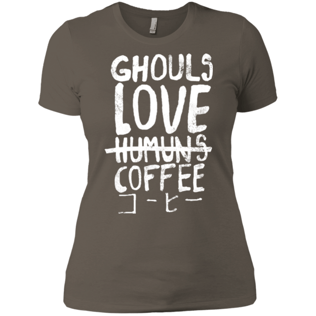 T-Shirts Warm Grey / X-Small Ghouls Love Coffee Women's Premium T-Shirt