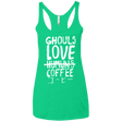 T-Shirts Envy / X-Small Ghouls Love Coffee Women's Triblend Racerback Tank