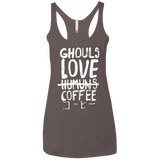 T-Shirts Macchiato / X-Small Ghouls Love Coffee Women's Triblend Racerback Tank