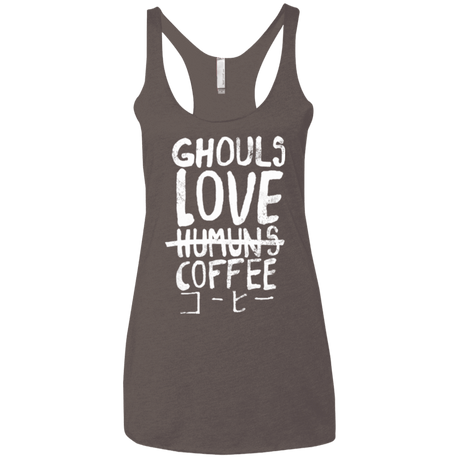 T-Shirts Macchiato / X-Small Ghouls Love Coffee Women's Triblend Racerback Tank