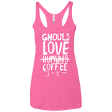 T-Shirts Vintage Pink / X-Small Ghouls Love Coffee Women's Triblend Racerback Tank