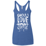 T-Shirts Vintage Royal / X-Small Ghouls Love Coffee Women's Triblend Racerback Tank