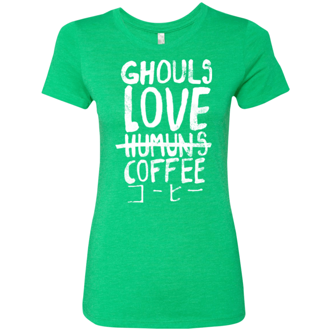 T-Shirts Envy / Small Ghouls Love Coffee Women's Triblend T-Shirt
