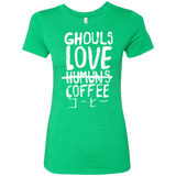 T-Shirts Envy / Small Ghouls Love Coffee Women's Triblend T-Shirt
