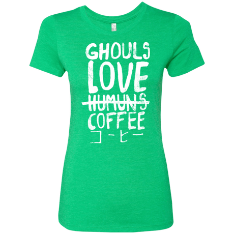 T-Shirts Envy / Small Ghouls Love Coffee Women's Triblend T-Shirt