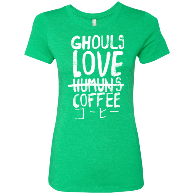T-Shirts Envy / Small Ghouls Love Coffee Women's Triblend T-Shirt