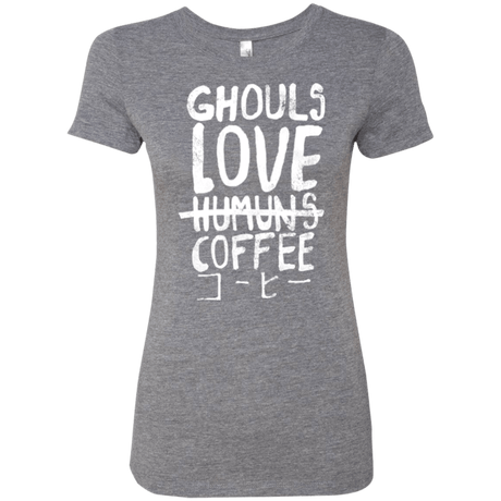 T-Shirts Premium Heather / Small Ghouls Love Coffee Women's Triblend T-Shirt