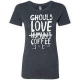 T-Shirts Vintage Navy / Small Ghouls Love Coffee Women's Triblend T-Shirt