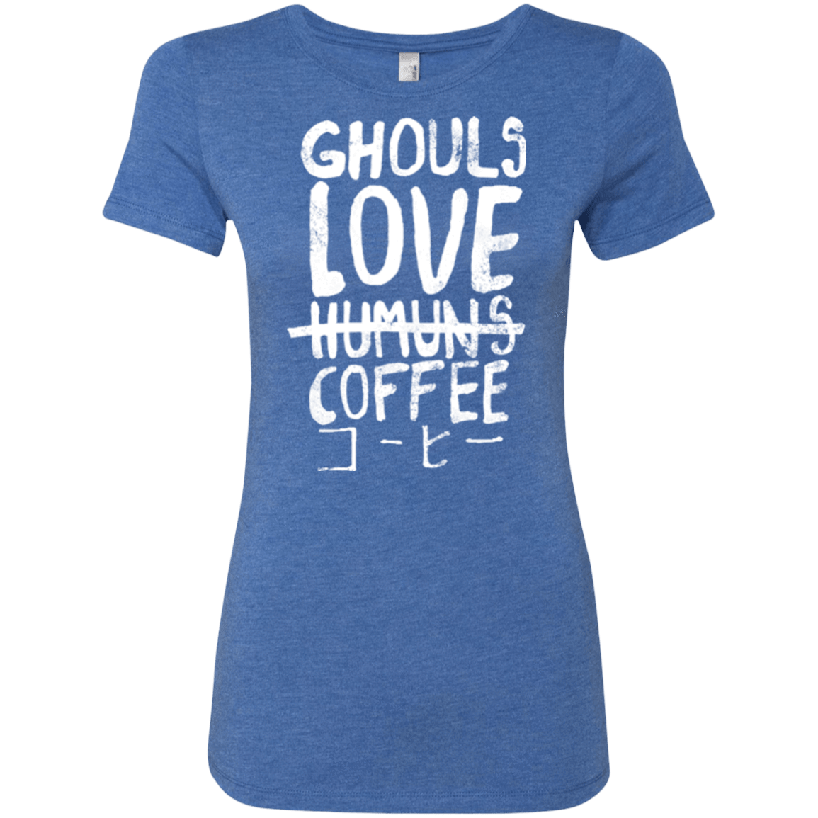 T-Shirts Vintage Royal / Small Ghouls Love Coffee Women's Triblend T-Shirt