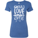 T-Shirts Vintage Royal / Small Ghouls Love Coffee Women's Triblend T-Shirt