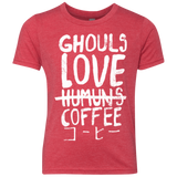 T-Shirts Vintage Red / YXS Ghouls Love Coffee Youth Triblend T-Shirt