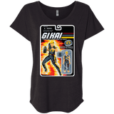 T-Shirts Vintage Black / X-Small GI KAI Triblend Dolman Sleeve