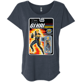 T-Shirts Vintage Navy / X-Small GI KAI Triblend Dolman Sleeve