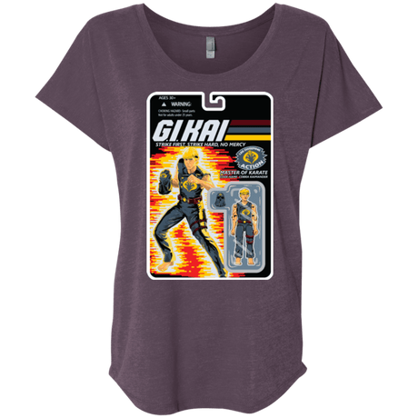 T-Shirts Vintage Purple / X-Small GI KAI Triblend Dolman Sleeve