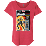 T-Shirts Vintage Red / X-Small GI KAI Triblend Dolman Sleeve