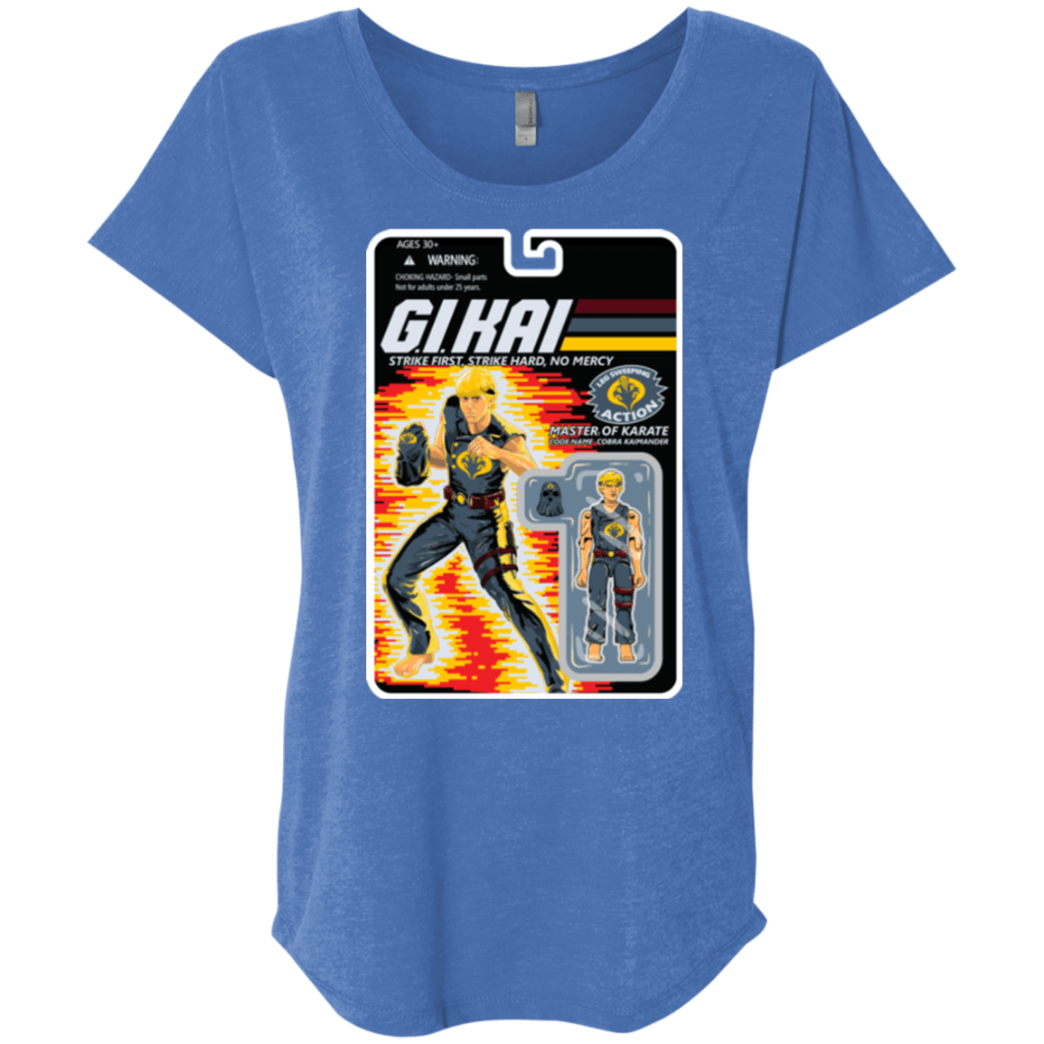 T-Shirts Vintage Royal / X-Small GI KAI Triblend Dolman Sleeve