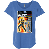 T-Shirts Vintage Royal / X-Small GI KAI Triblend Dolman Sleeve