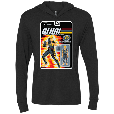 T-Shirts Vintage Black / X-Small GI KAI Triblend Long Sleeve Hoodie Tee