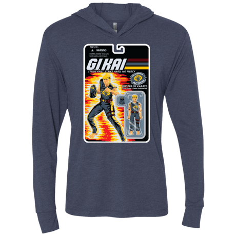 T-Shirts Vintage Navy / X-Small GI KAI Triblend Long Sleeve Hoodie Tee