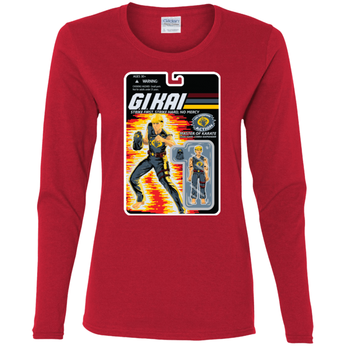 T-Shirts Red / S GI KAI Women's Long Sleeve T-Shirt