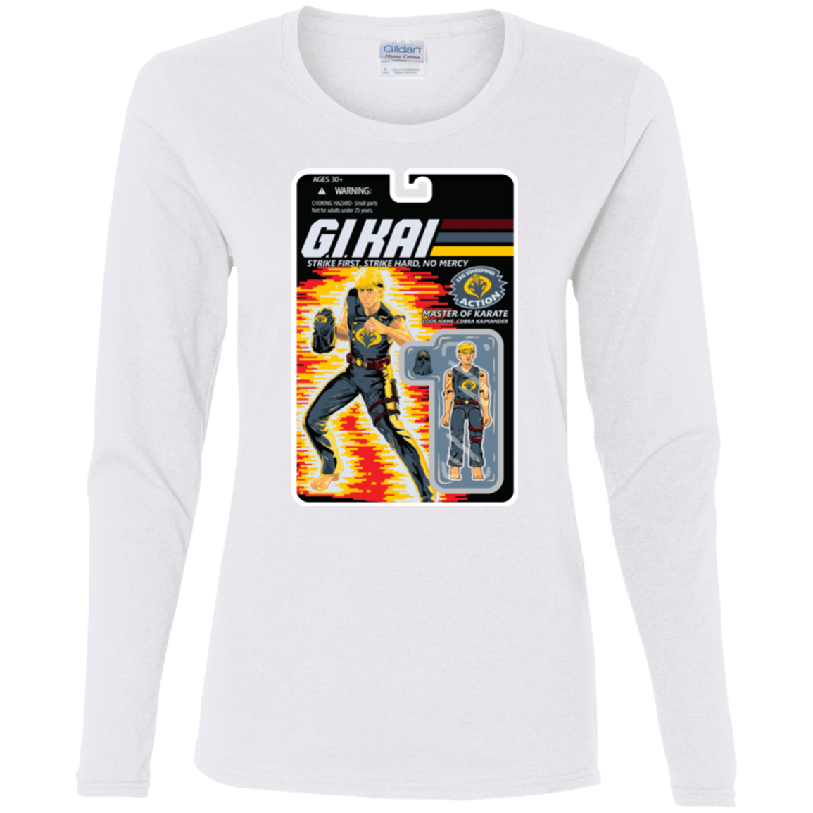 T-Shirts White / S GI KAI Women's Long Sleeve T-Shirt