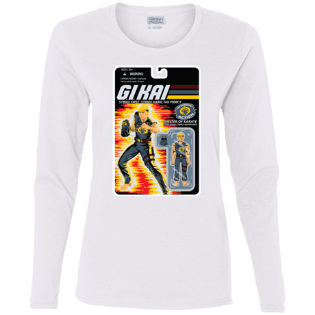T-Shirts White / S GI KAI Women's Long Sleeve T-Shirt