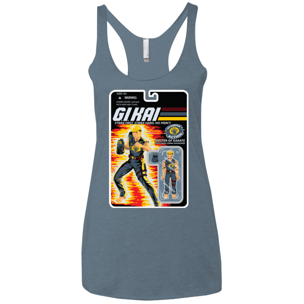 T-Shirts Indigo / X-Small GI KAI Women's Triblend Racerback Tank