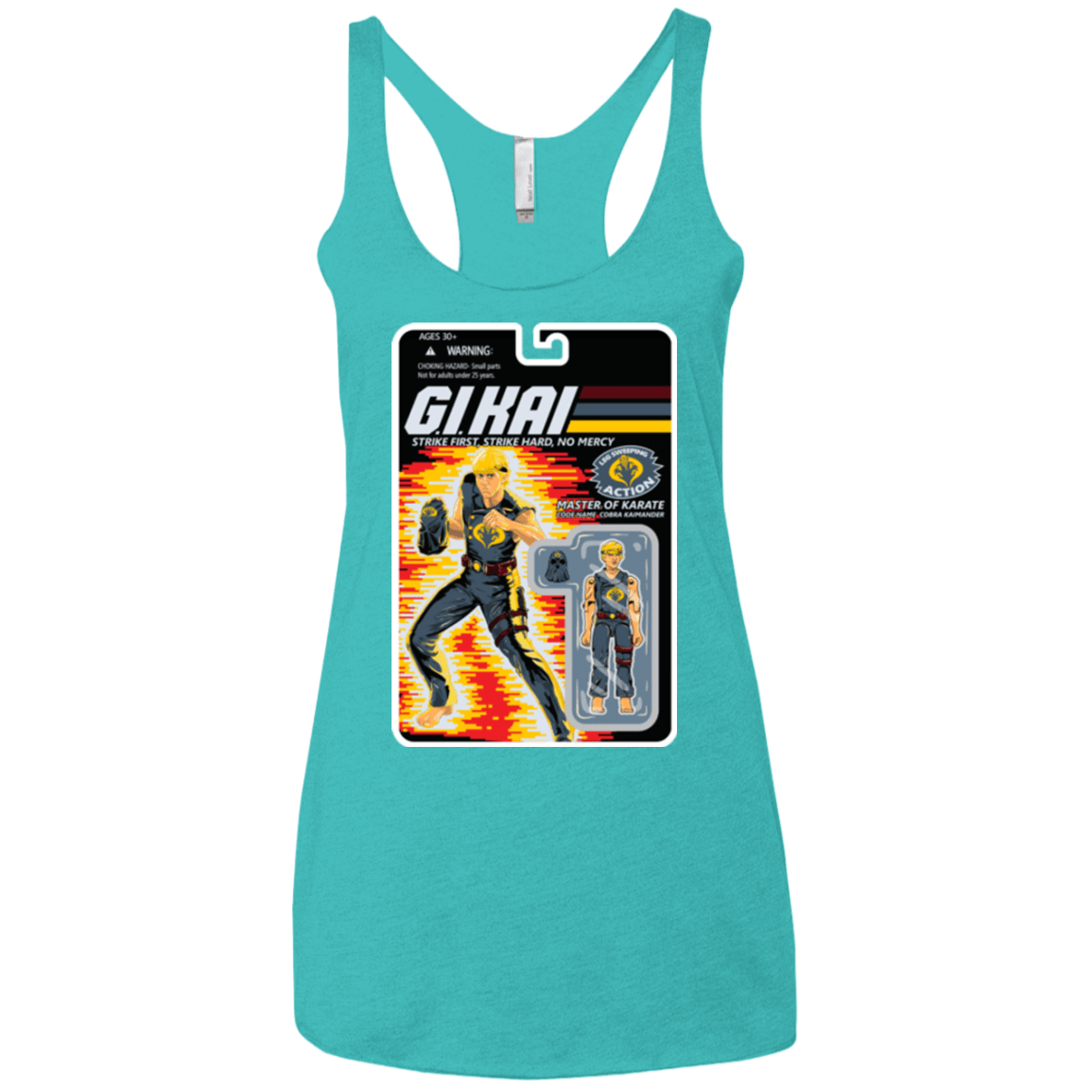 T-Shirts Tahiti Blue / X-Small GI KAI Women's Triblend Racerback Tank