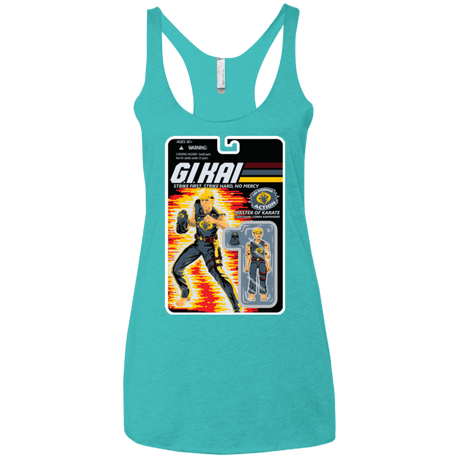 T-Shirts Tahiti Blue / X-Small GI KAI Women's Triblend Racerback Tank
