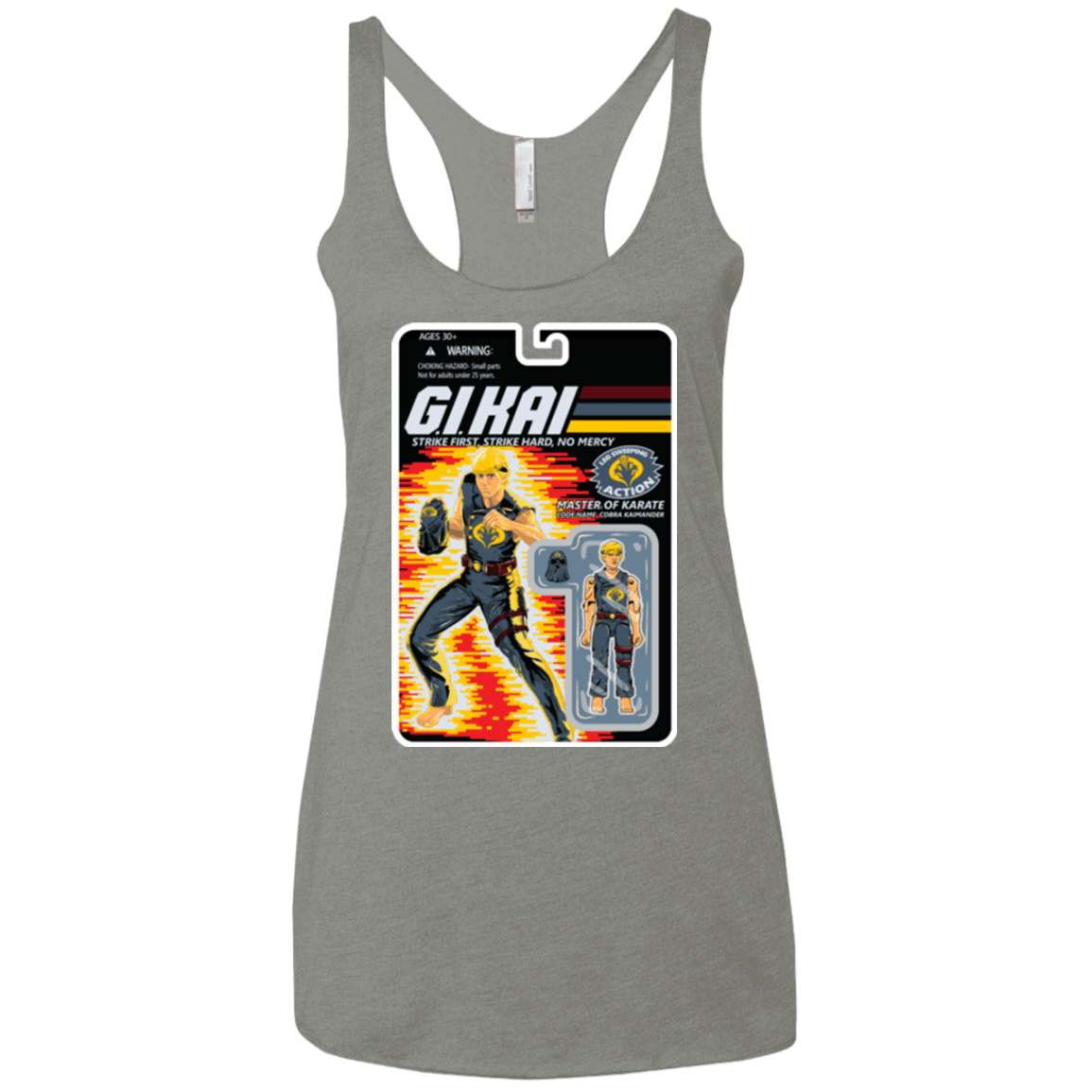 T-Shirts Venetian Grey / X-Small GI KAI Women's Triblend Racerback Tank