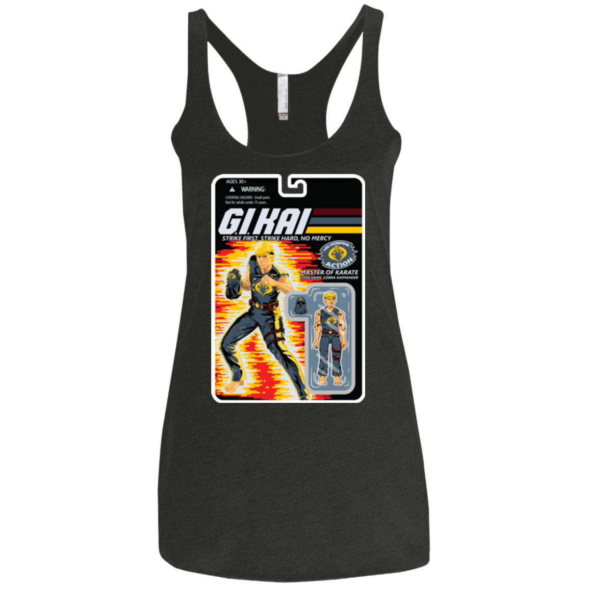T-Shirts Vintage Black / X-Small GI KAI Women's Triblend Racerback Tank