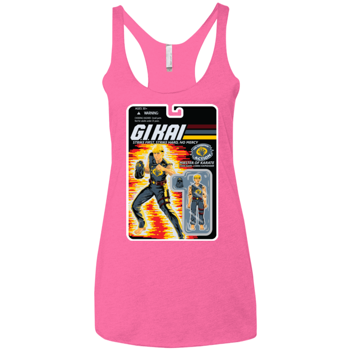 T-Shirts Vintage Pink / X-Small GI KAI Women's Triblend Racerback Tank