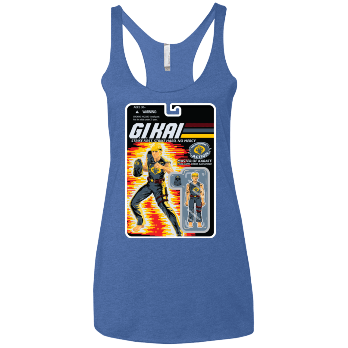 T-Shirts Vintage Royal / X-Small GI KAI Women's Triblend Racerback Tank