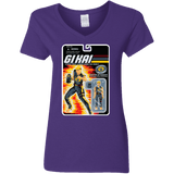 T-Shirts Purple / S GI KAI Women's V-Neck T-Shirt