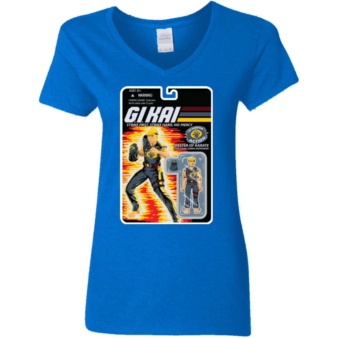 T-Shirts Royal / S GI KAI Women's V-Neck T-Shirt