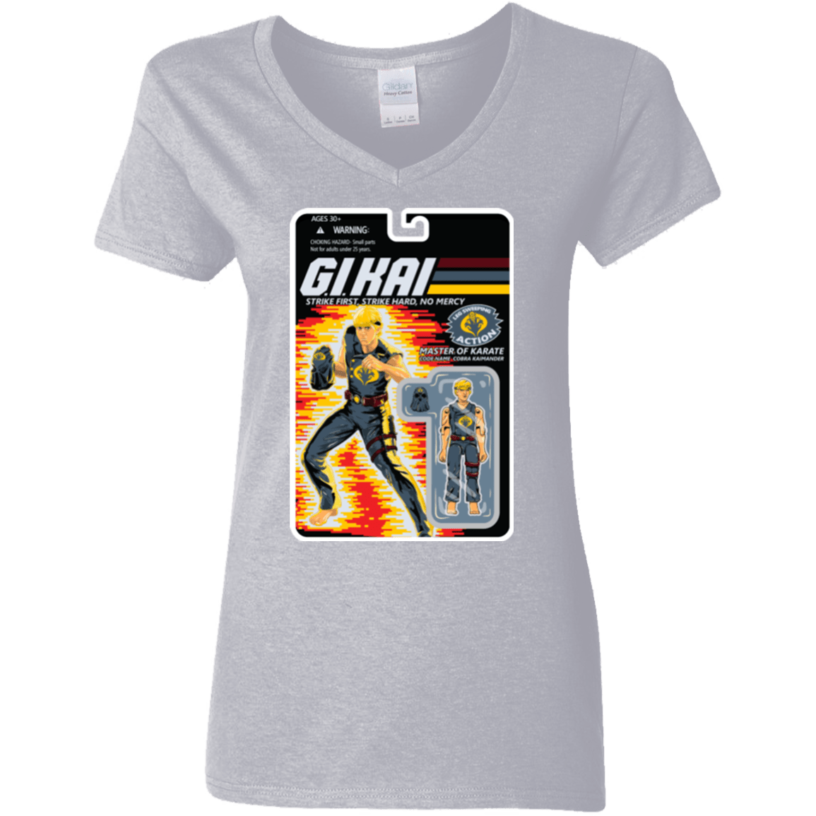 T-Shirts Sport Grey / S GI KAI Women's V-Neck T-Shirt