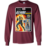 T-Shirts Maroon / YS GI KAI Youth Long Sleeve T-Shirt